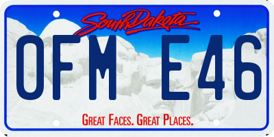 SD license plate 0FME46