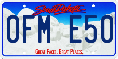 SD license plate 0FME50