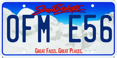 SD license plate 0FME56