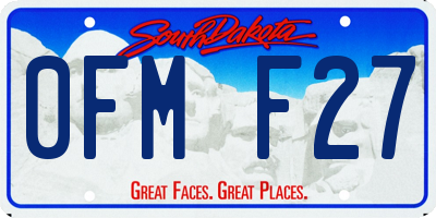 SD license plate 0FMF27