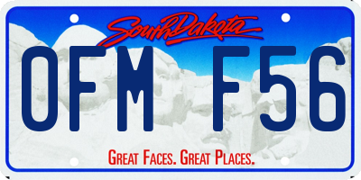 SD license plate 0FMF56