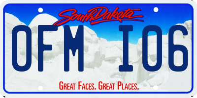 SD license plate 0FMI06