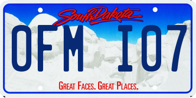 SD license plate 0FMI07