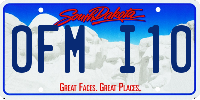 SD license plate 0FMI10