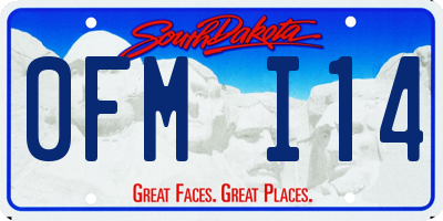 SD license plate 0FMI14