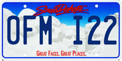 SD license plate 0FMI22