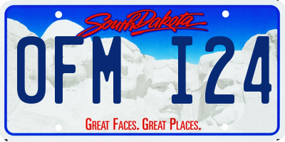 SD license plate 0FMI24