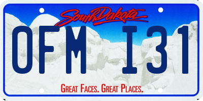 SD license plate 0FMI31