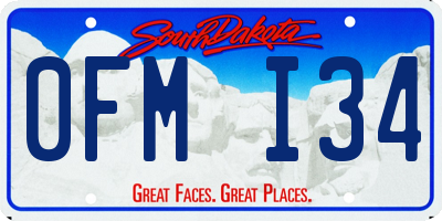 SD license plate 0FMI34