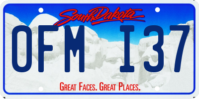 SD license plate 0FMI37