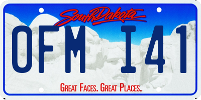 SD license plate 0FMI41