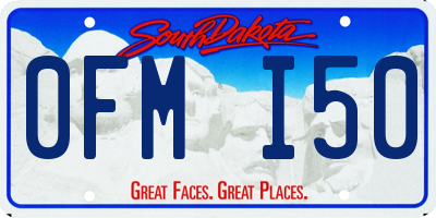 SD license plate 0FMI50
