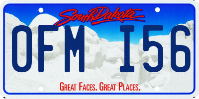 SD license plate 0FMI56