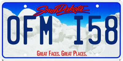 SD license plate 0FMI58