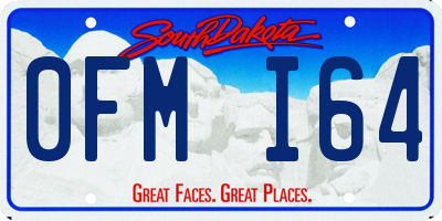 SD license plate 0FMI64