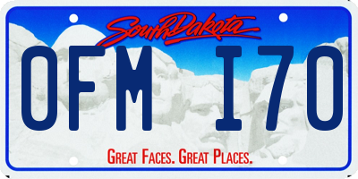 SD license plate 0FMI70