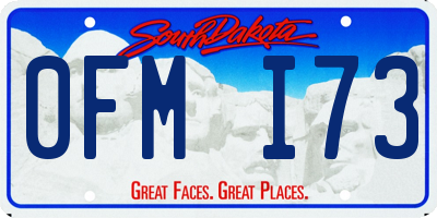 SD license plate 0FMI73