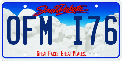 SD license plate 0FMI76