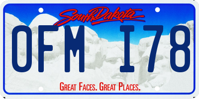 SD license plate 0FMI78