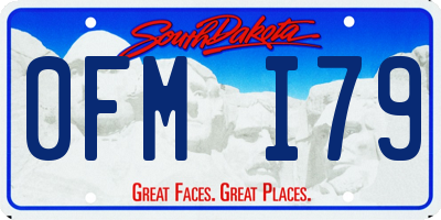 SD license plate 0FMI79
