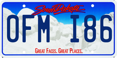 SD license plate 0FMI86