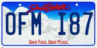 SD license plate 0FMI87
