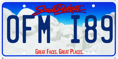 SD license plate 0FMI89