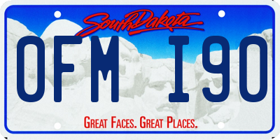 SD license plate 0FMI90