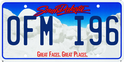 SD license plate 0FMI96