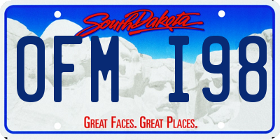 SD license plate 0FMI98