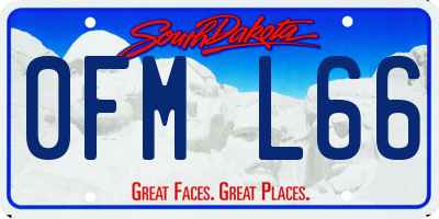 SD license plate 0FML66