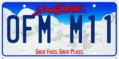 SD license plate 0FMM11