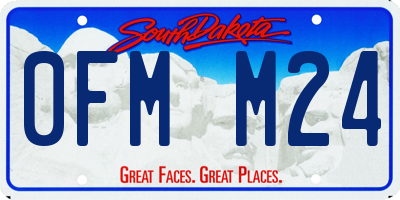 SD license plate 0FMM24