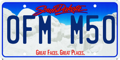 SD license plate 0FMM50