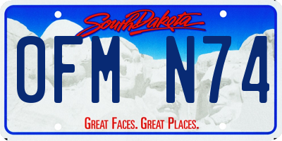 SD license plate 0FMN74