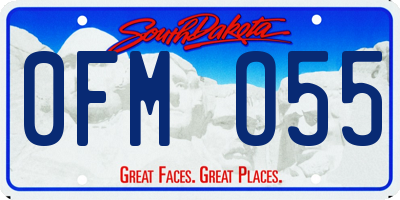 SD license plate 0FMO55