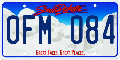 SD license plate 0FMO84