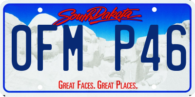 SD license plate 0FMP46