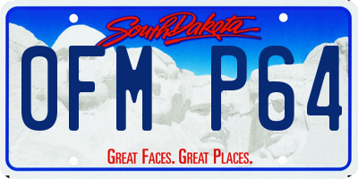 SD license plate 0FMP64