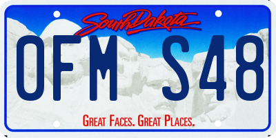 SD license plate 0FMS48