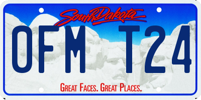 SD license plate 0FMT24