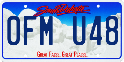SD license plate 0FMU48