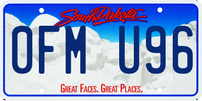 SD license plate 0FMU96