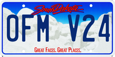 SD license plate 0FMV24