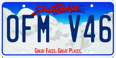 SD license plate 0FMV46