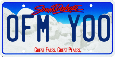 SD license plate 0FMY00