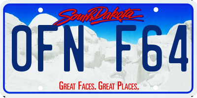 SD license plate 0FNF64