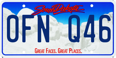 SD license plate 0FNQ46