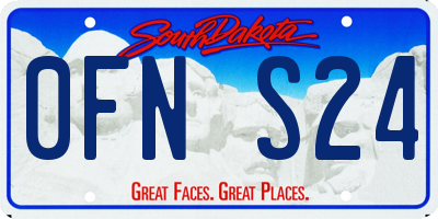 SD license plate 0FNS24