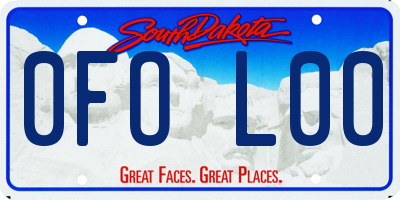 SD license plate 0FOL00